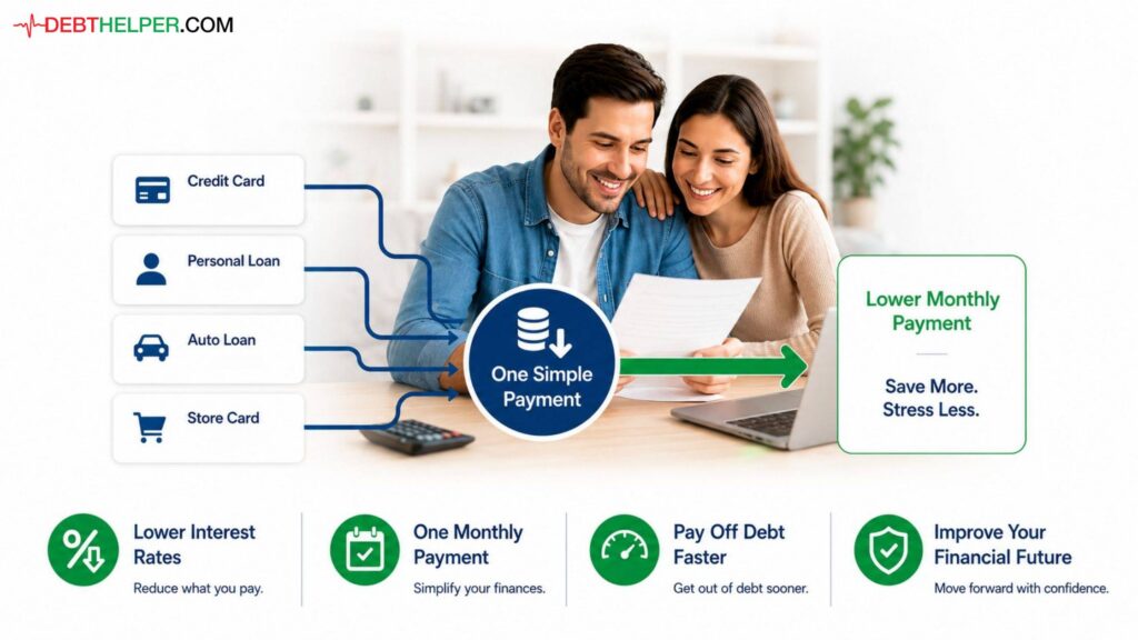 Debt Consolidation Near You: Lower Your Monthly Payments Fast